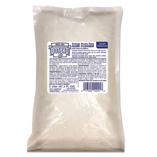 Image of Boraxo® Orange Heavy Duty Hand Cleaner Refill, Citrus Scent, 2 L, 4/Carton