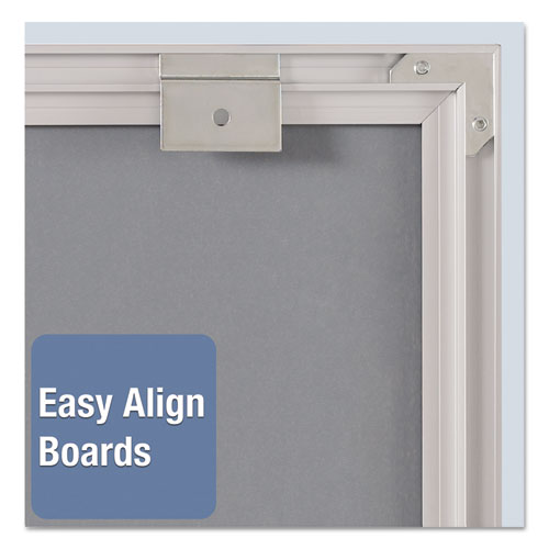 Image of Quartet® Matrix Employee In/Out Board, Vertical, 36-Person Tracking, 34" x 23", White Surface, Satin Aluminum Frame