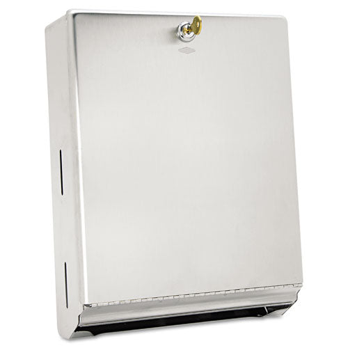 Image of Bobrick Surface-Mounted Paper Towel Dispenser, 10.75 X 4 X 14, Stainless Steel