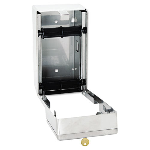 Image of Bobrick Stainless Steel 2-Roll Tissue Dispenser, 6.06 x 5.94 x 11, Stainless Steel