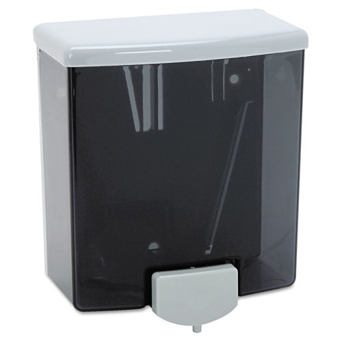Image of Bobrick Classicseries Surface-Mounted Liquid Soap Dispenser, 40 Oz, 5.81 X 3.31 X 6.88, Black/gray