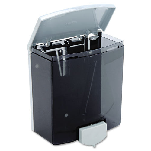 Image of Bobrick Classicseries Surface-Mounted Liquid Soap Dispenser, 40 Oz, 5.81 X 3.31 X 6.88, Black/gray