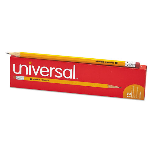 Image of Universal #2 Woodcase Pencil, Hb (#2), Black Lead, Yellow Barrel, Dozen