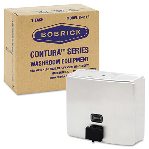 Image of Bobrick Conturaseries Surface-Mounted Liquid Soap Dispenser, 40 Oz, 7 X 3.31 X 6.13, Stainless Steel Satin