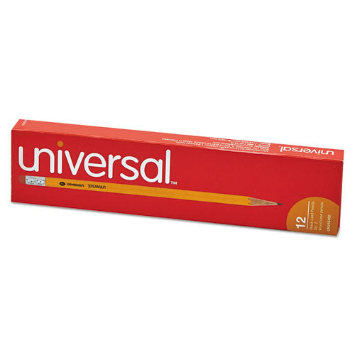 Image of Universal #2 Woodcase Pencil, Hb (#2), Black Lead, Yellow Barrel, Dozen