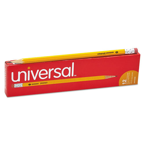 Image of Universal #2 Woodcase Pencil, Hb (#2), Black Lead, Yellow Barrel, Dozen