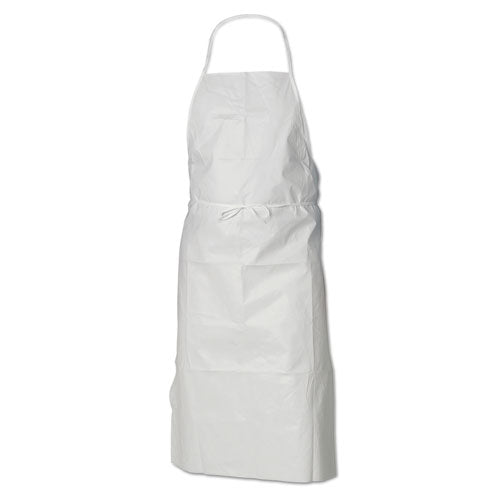 Image of KleenGuard A40 Liquid/Particle Protection Apron, Film Laminate, 28 x 40, White, 100/Carton