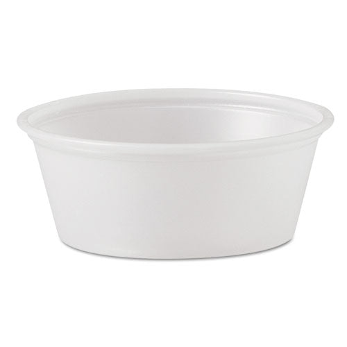 Image of Dart® Polystyrene Portion Cups, 1.5 oz, Plastic, Translucent, 2,500/Carton