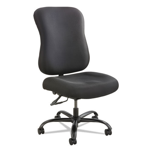 Image of Safco® Optimus High Back Big And Tall Chair, Fabric, Supports Up To 400 Lb, 19" To 22" Seat Height, Black