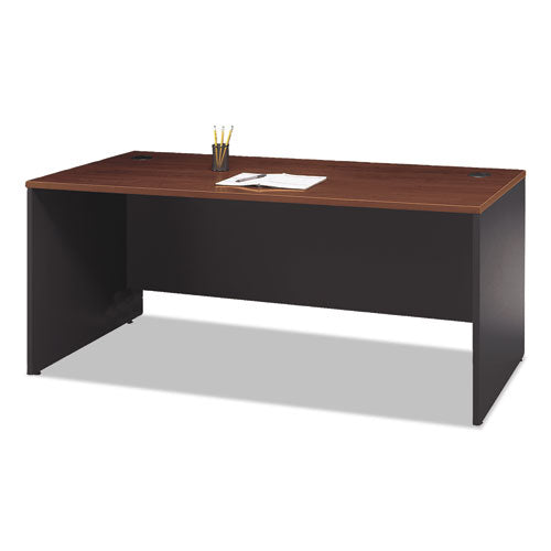 Image of Bush® Series C Collection Desk Shell, 71.13" X 29.38" X 29.88", Hansen Cherry/graphite Gray