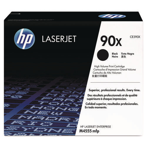 Image of HP HP 90x, (ce390x) High-Yield Black Original Laserjet Toner Cartridge