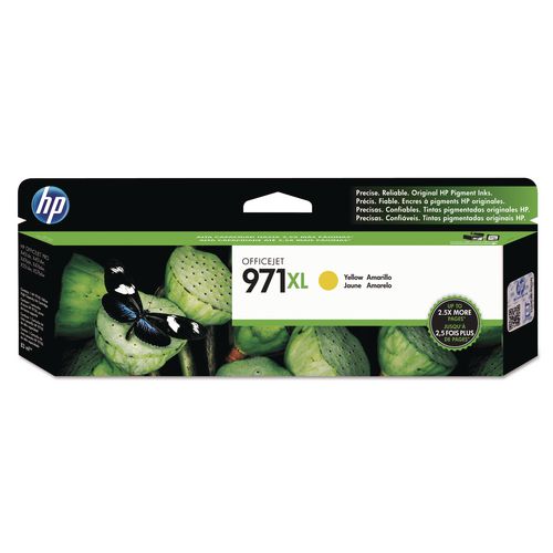 Image of HP HP 971xl, (cn628am) High-Yield Yellow Original Ink Cartridge