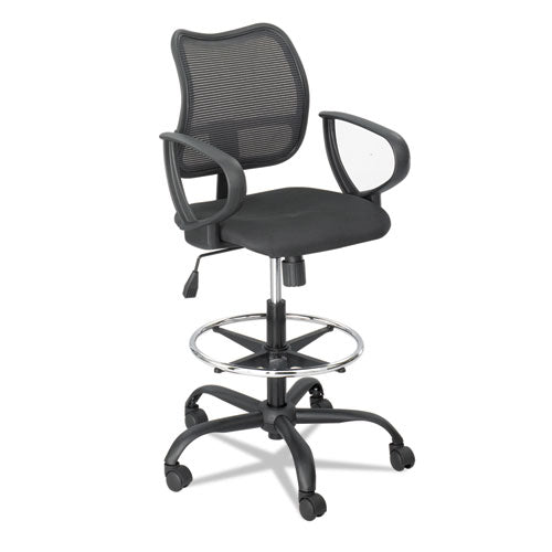 Image of Safco® Vue Series Mesh Extended-Height Chair, Supports Up To 250 Lb, 23" To 33" Seat Height, Black Fabric