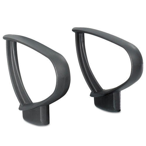 Image of Safco® Optional Loop Arm Kit for Mesh Extended Height Chairs for Safco Vue Mesh Extended-Height Chairs, Black, 2/Set