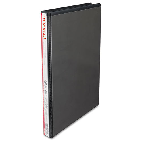 Image of Universal® Economy Round Ring View Binder, 3 Rings, 0.5" Capacity, 11 X 8.5, Black