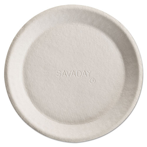 Image of Chinet® Savaday Molded Fiber Plates, Paper, 10" dia, Cream, 500/Carton