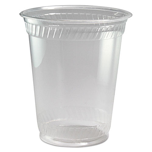 Image of Fabri-Kal® Greenware Cold Drink Cups, Squat, 12 oz to 14 oz, Sugarcane, Clear, 1,000/Carton