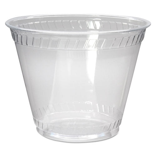 Image of Fabri-Kal® Greenware Cold Drink Cups, Old Fashioned, 9 oz, Sugarcane, Clear, 50/Sleeve, 20 Sleeves/Carton