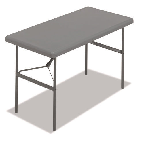 Image of Iceberg IndestrucTable Classic Folding Table, Rectangular, 48" x 24" x 29", Charcoal
