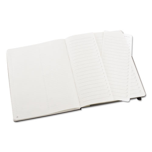Image of Moleskine® Professional Notebook, 1-Subject, Narrow Rule, Black Hardcover, (192) 9.75 x 7.5 Sheets