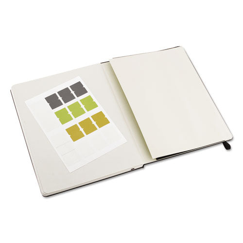 Image of Moleskine® Professional Notebook, 1-Subject, Narrow Rule, Black Hardcover, (192) 9.75 x 7.5 Sheets