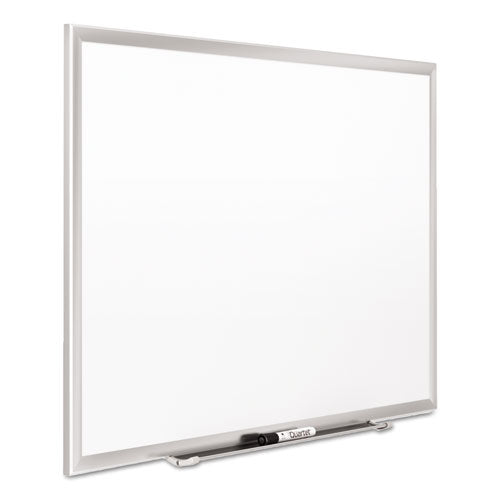 Image of Quartet® Classic Series Porcelain Magnetic Dry Erase Board, 72" x 48", White Surface, Satin Aluminum Frame