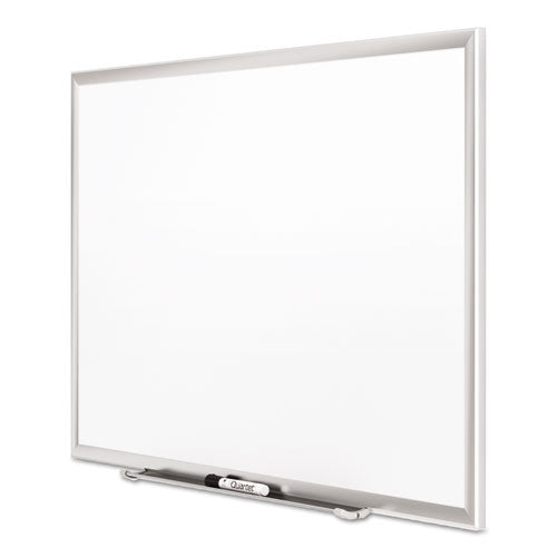 Image of Quartet® Classic Series Porcelain Magnetic Dry Erase Board, 72" x 48", White Surface, Satin Aluminum Frame