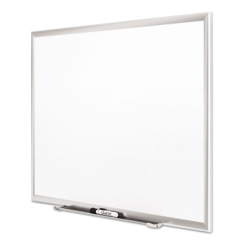Image of Quartet® Classic Series Porcelain Magnetic Dry Erase Board, 96" x 48", White Surface, Satin Aluminum Frame