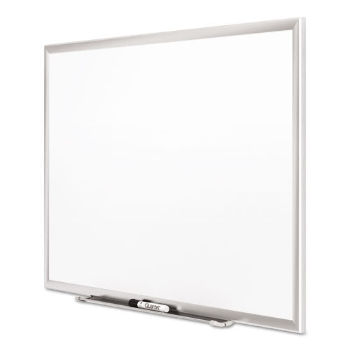 Image of Quartet® Classic Series Porcelain Magnetic Dry Erase Board, 60" x 36", White Surface, Satin Aluminum Frame