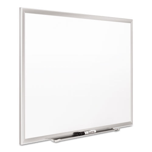 Image of Quartet® Classic Series Porcelain Magnetic Dry Erase Board, 48" x 36", White Surface, Satin Aluminum Frame