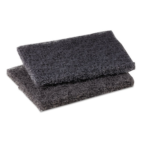 Image of Scotch-Brite PROFESSIONAL Griddle Polishing Pad, 4 X 5.25, Gray, 60/carton