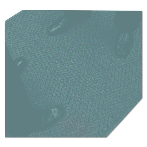 Image of Guardian Ecoguard Diamond Floor Mat, Single Fan, 48 X 96, Charcoal