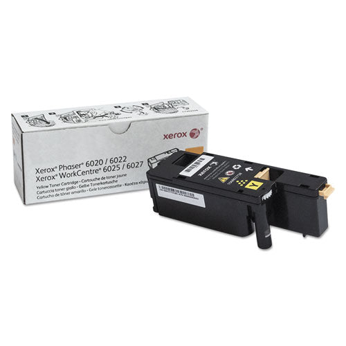Image of Xerox® 106r02758 Toner, 1,000 Page-Yield, Yellow