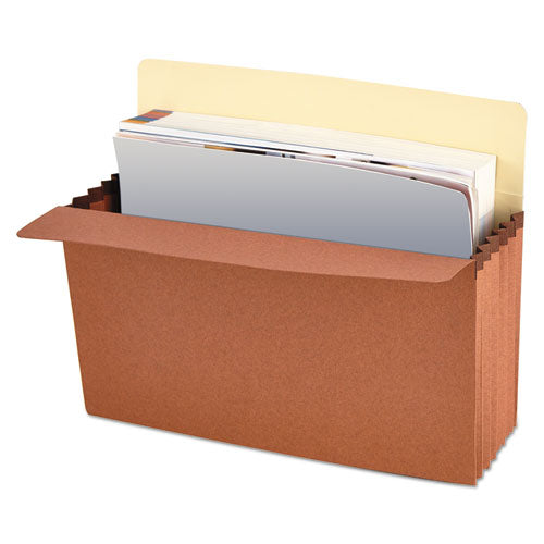Image of Universal® Redrope Expanding File Pockets, 5.25" Expansion, Letter Size, Redrope, 10/box
