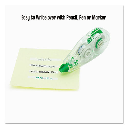 Image of Tombow® MONO Mini Correction Tape, Non-Refillable, Clear Applicator, 0.17" x 315", 10/Pack