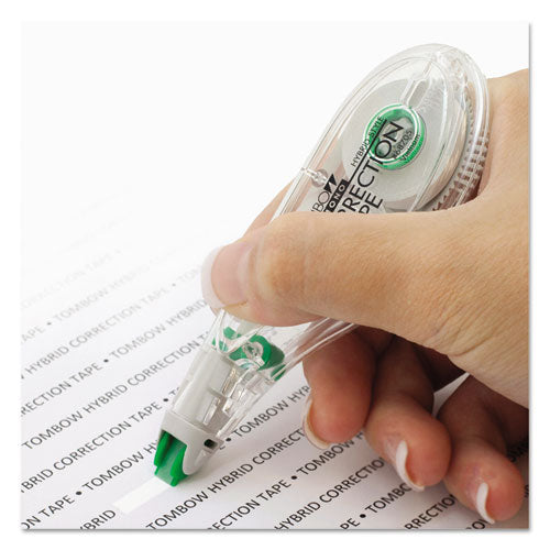 Image of Tombow® MONO Hybrid Style Correction Tape, Non-Refillable, Clear Applicator, 0.17" x 394", 10/Pack