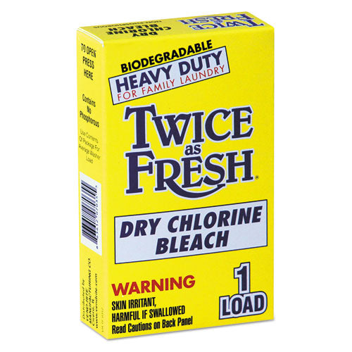 Image of Twice as Fresh® Heavy Duty Coin-Vend Powdered Chlorine Bleach, 1 Load, 100/carton