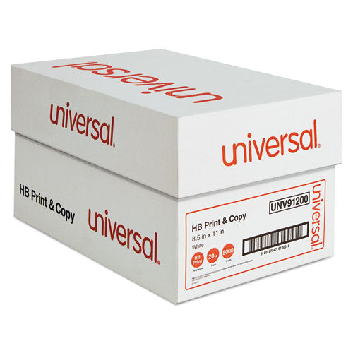 Image of Universal® High-Bright Multipurpose Paper, 20 lb Bond Weight, 8.5 x 11, White, 500 Sheets/Ream, 10 Reams/Carton
