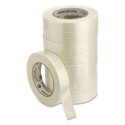 Image of Universal® 190# Medium Grade Filament Tape, 3" Core, 24 Mm X 54.8 M, Clear