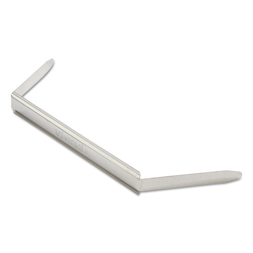 Image of Universal® Two-Piece Two-Prong Paper Fastener Bases, 1" Capacity, 2.75" Center to Center, Silver, 100/Box