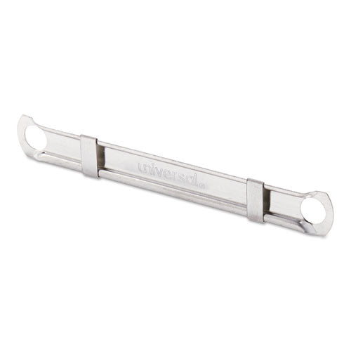 Image of Universal® Two-Piece Two-Prong Paper Fastener Compressors, 2.75" Center to Center, Silver, 100/Box