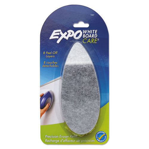 Image of EXPO® White Board Care Dry Erase Precision Eraser Refill, Eight Peel-Off Layers, 2.25" X 6"