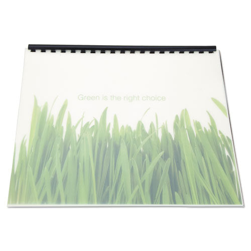 Image of GBC® 100% Recycled Poly Binding Cover, Frost, 11 x 8.5, Unpunched, 25/Pack