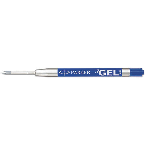 Image of Parker® Refill For Parker Retractable Gel Ink Roller Ball Pens, Medium Conical Tip, Blue Ink, 2/pack