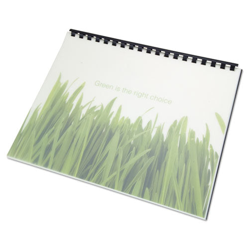 Image of GBC® 100% Recycled Poly Binding Cover, Frost, 11 x 8.5, Unpunched, 25/Pack