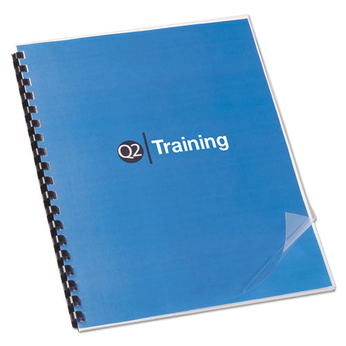 Image of GBC® Clear View Presentation Covers for Binding Systems, 6 mil, Clear, 11 x 8.5, Unpunched, 100/Box