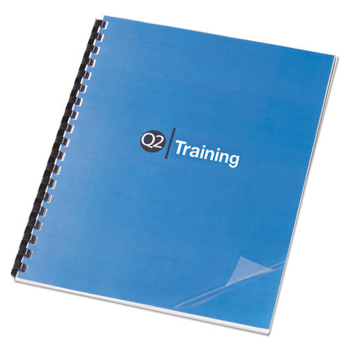 Image of GBC® Clear View Presentation Covers for Binding Systems, Clear, 11 x 8.5, Punched, 100/Box