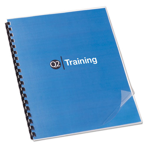 Image of GBC® Clear View Presentation Covers for Binding Systems, Clear, 11 x 8.5, Punched, 100/Box