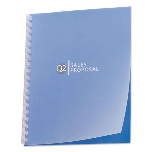 Image of GBC® Design View Poly Presentation Covers for Binding Systems, Frost, 11 x 8.5, Unpunched, 25/Pack