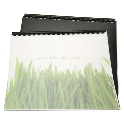 Image of GBC® 100% Recycled Poly Binding Cover, Frost, 11 x 8.5, Unpunched, 25/Pack